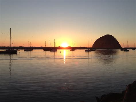 Sunset in Morro Bay California | Morro bay california, Vacation, Sunset