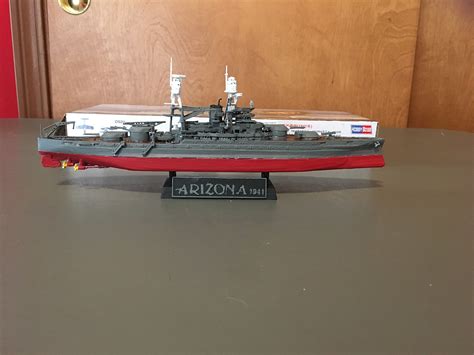 Uss Arizona Bb 39 Plastic Model Military Ship Kit 1700 Scale