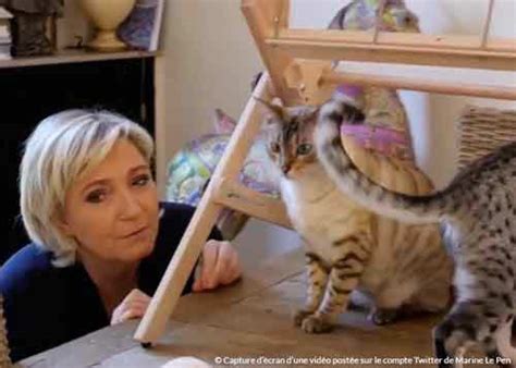 La présidente du front national, marine le pen, l'a réellement trouvé dans le gard rhodanien. Qui succèdera à Philae, la chienne de François Hollande ...