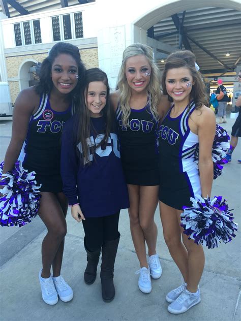 Peytonkennedyand Chelsea Peytonmabry Kennedykropp Chelseaswayzer Tcu Cheerleaders