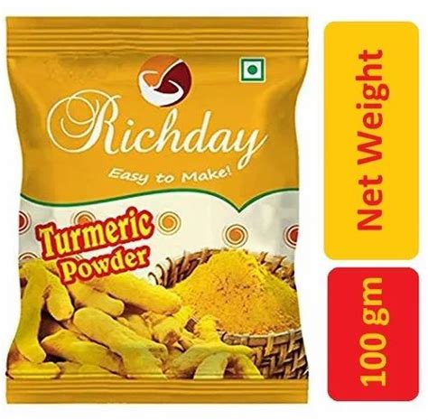 Turmeric Powder Packaging Type Packets Packaging Size 100 G At Best