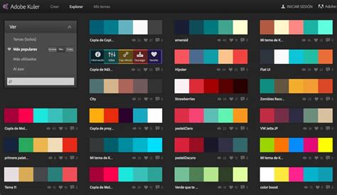Combinaciones De Colores Adobe Kuler Mejores Combinaciones De Colores