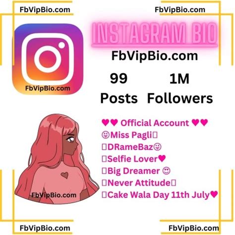 111 Best Instagram Bio For Girls Stylish Facebook Bio For Girls Insta Bio