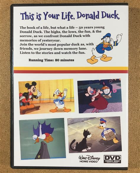 Walt Disneys This Is Your Life Donald Duck Dvd Overseas 80 Minute