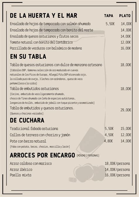 Carta Y Menù 2024 Actualizados Restaurante And Tapas El Sella En