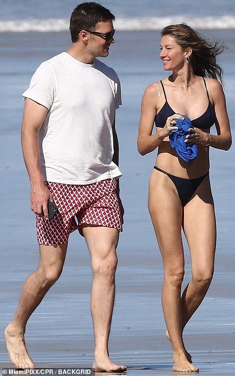 Tom Brady Flaunts Athletic Bod As He Frolics Shirtless On The Beach