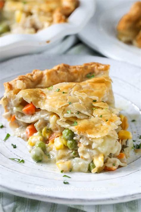 Turkey Pot Pie {Great for Leftover Turkey!} - Spend With Pennies