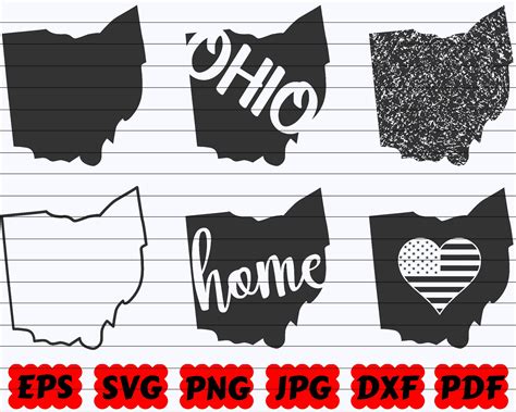 Ohio State Svg Ohio Svg Ohio Svg File Ohio Cut File Etsy