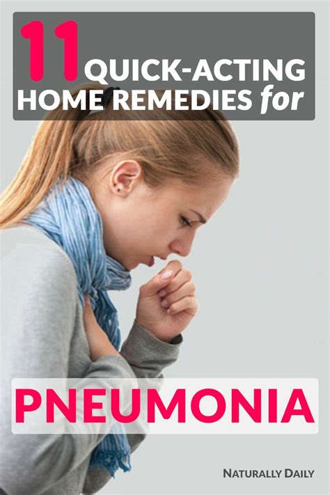 11 Quick Acting Home Remedies For Pneumonia Natural Remedies For