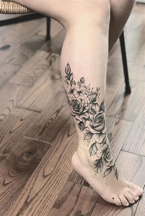 Pin By Lucy On Tattoo Wrap Around Ankle Tattoos Leg Tattoos Women