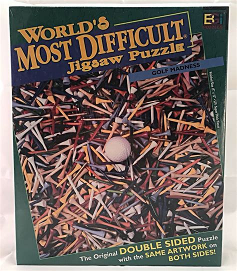 Worlds Most Difficult Jigsaw Puzzle Golf Madness Double Sided 529