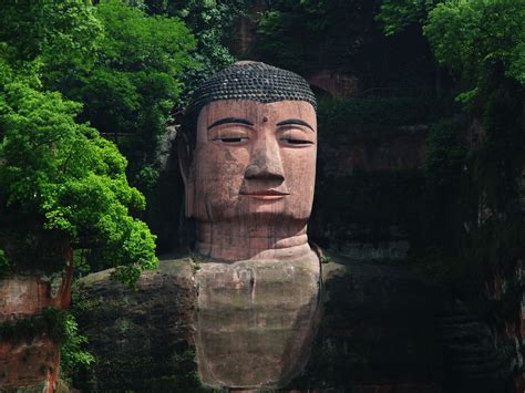 Heres A Glimpse Of The Largest Carved Stone Buddha Placed In The