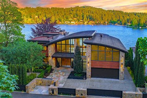 Timeless Contemporary Style Oswego Lakefront Luxury Home