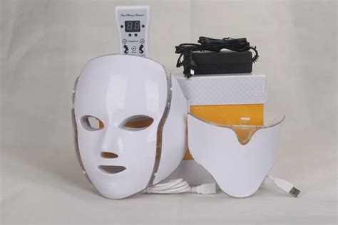 Led 7 Colors Light Microcurrent Facial Mask Machine Photon Therapy Skin Rejuvenation Facial Neck