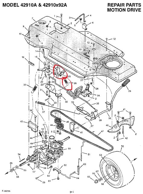 Where Does Each End Of Motion Drive Belt Attach To A Murray Lawn Tractor