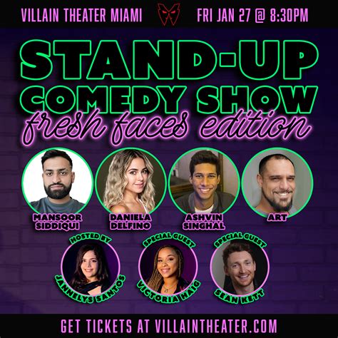 Stand Up Comedy Show Fresh Faces Edition — Villain Theater