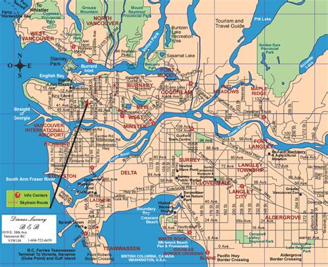 Vancouver Map Tourist Attractions Vancouver
