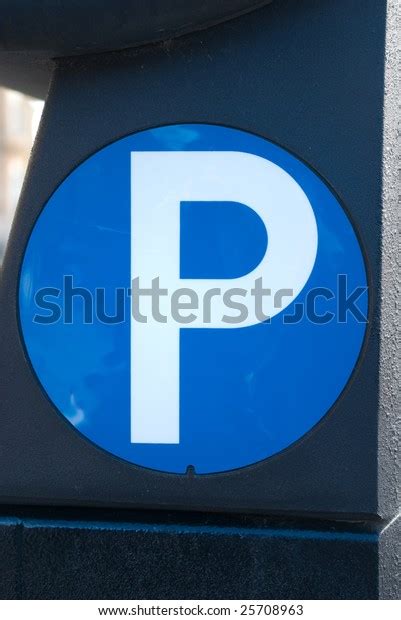 Parking Sign P On Blue On Stock Photo Edit Now 25708963