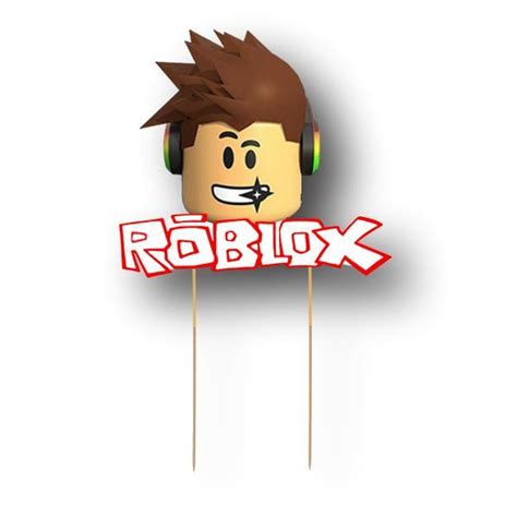 Roblox centerpiece custom party printables. Roblox Card Cake Topper - VIParty
