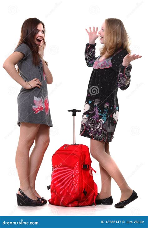 Happy Travellers Stock Image Image Of Dress Smile Tour 13286147