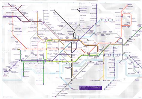 Travel Guide For England London Underground The Tube Map