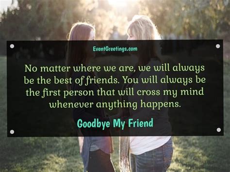 Goodbye Friend Message