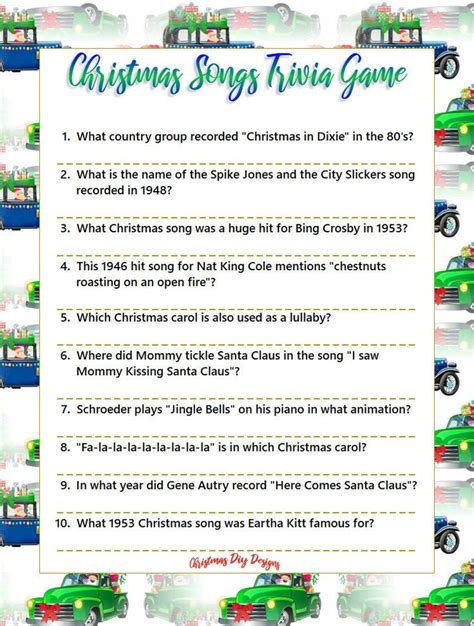 Printable Christmas Trivia Games Christmas Party Games Etsy Canada