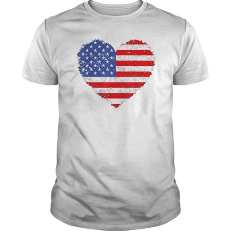 usa flag heart t shirt 4th july red white blue stars stripes hoodie tank top quotes
