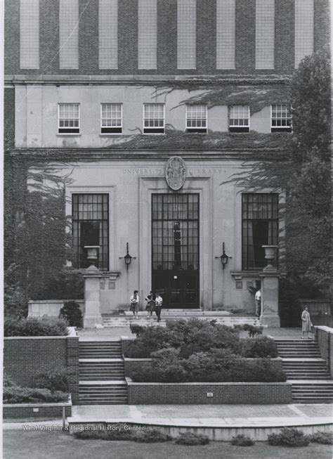 Entrance To Wise Library West Virginia University West Virginia History Onview Wvu Libraries
