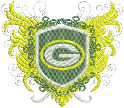 Green Bay Packers Vintage Logo Machine Embroidery Design