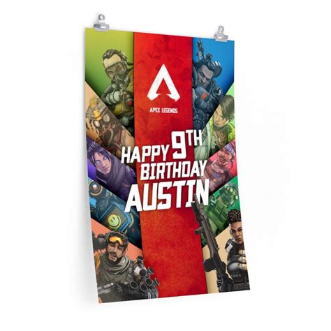 Apex Legends Birthday Poster Etsy