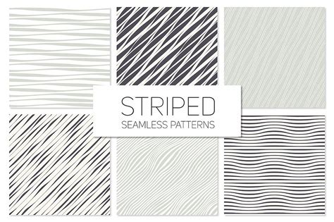 Striped Seamless Patterns Set 1 Seamless Patterns Graphic Design