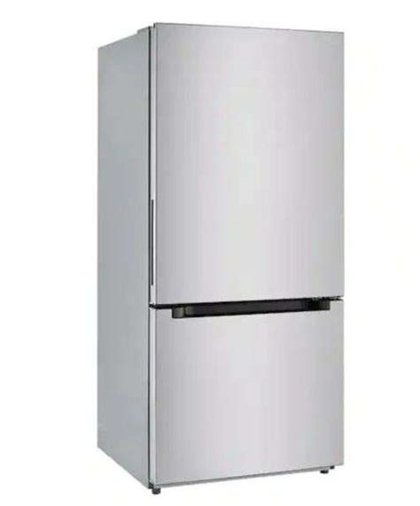 New Vissani Cu Ft Bottom Freezer Refrigerator In Stainless Steel