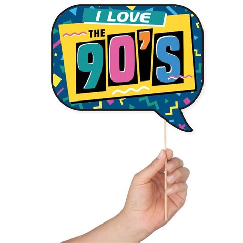 1990s Throwback Party Theme Photo Booth Props Decorations 41 Etsy