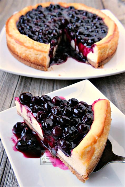 This gives blueberries both their blue color and blend them in a food processor with a little water, as part of a fresh syrup to top desserts or. Yummy Blueberry Cheesecake - Manila Spoon