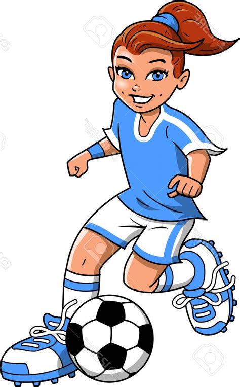 Soccer Girl Vector At Collection Of Soccer Girl Vector Free For Personal Use