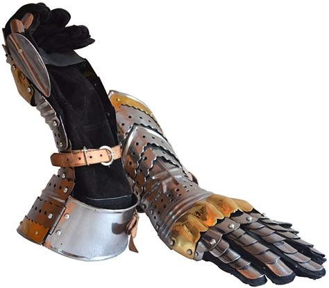 Armor Gauntlets Steel Gloves Medieval Knight Costume