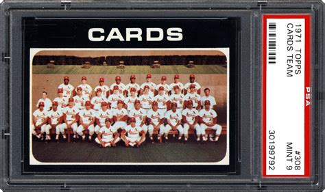 1971 Topps Cards Team Psa Cardfacts