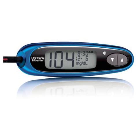 Your test results are displayed. OneTouch UltraMini Blood Glucose Meter - 021-911