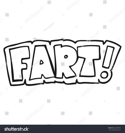 Freehand Drawn Black White Cartoon Fart Stock Vector Royalty Free 434299990 Shutterstock