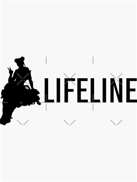 Lifeline Silhouette Sticker For Sale By Dwaffledesigns Redbubble