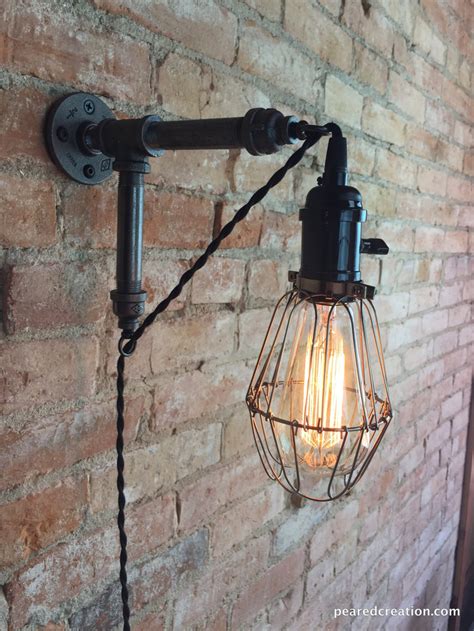 Edison Sconce Industrial Furniture Bulb Cage Wall Sconce Etsy