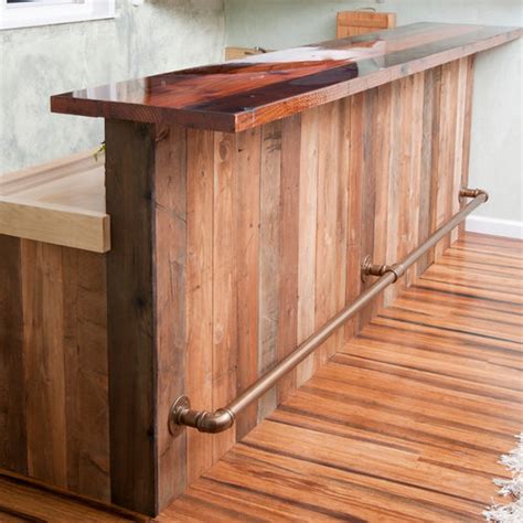 Iron rope bar foot rail with combination pedestals. Best Bar Foot Rail Design Ideas & Remodel Pictures | Houzz