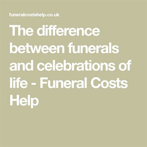 The Difference Between Funerals And Celebrations Of Life Funeral