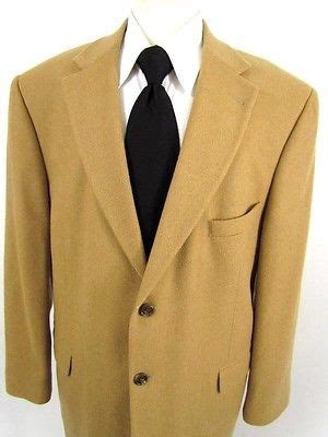 Bill blass 46 100% pure camelhair overcoat double breasted coat camel beige. Mens Tan Stafford Jacket Blazer Sport Coat Camel Hair Wool ...