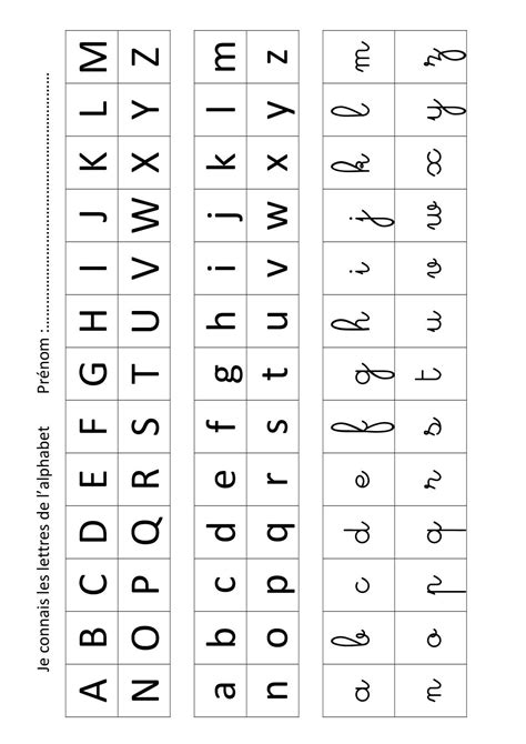 Apprendre Lalphabet Cursive Download Printable Cursive Alphabet Free