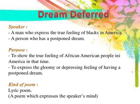 Looking for the meaning of deferred in hindi? dream deferred meaning