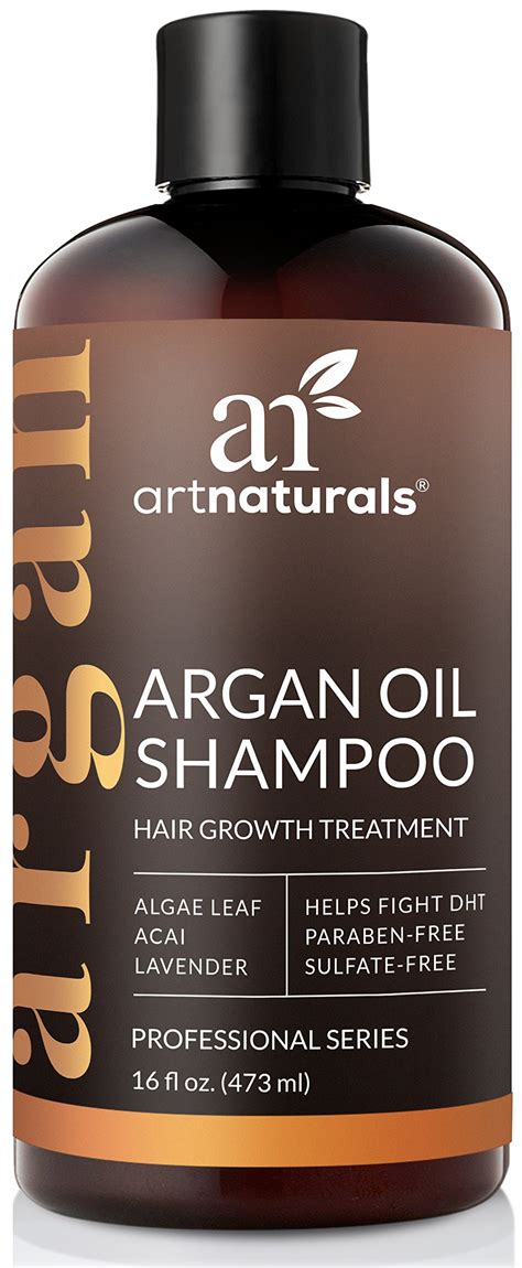 Art Naturals Organic Argan Oil Hair Loss Shampoo For Hair Regrowth 16 Oz Sulfate Free Best