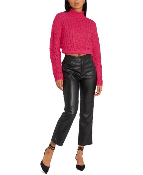Sanctuary Cozy Up Cropped Cable Knit Sweater Smart Closet