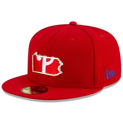 Philadelphia Phillies New Era Metal And Thread State 59fifty Fitted Hat